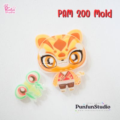 PAM 200 Kung Fu Tigress Mold / Painting Anime Mold / Silicone Mold