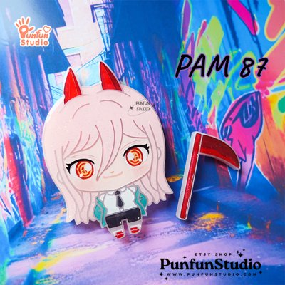 PAM 87 Powe Mold / Chainsaw / Painting Anime Mold / Silicone Mold