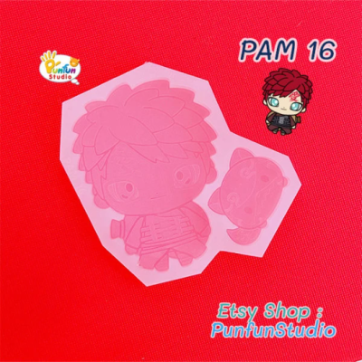 PAM 16 Gaar Ninja Mold / Painting Anime Mold / + One-tailed / Silicone Mold