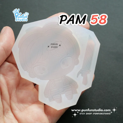 PAM 58 Ere / Titan / Painting Anime Mold / Silicone Mold