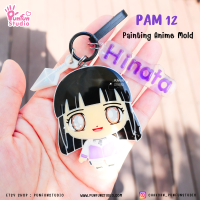 PAM 12 Hinat Ninja Mold / + Heart Kunai / Painting Anime Mold / Silicone Mold
