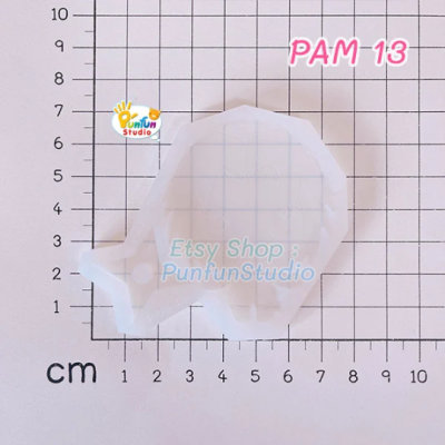 PAM 13 Saku Ninja Mold / + Shuriken / Painting Anime Mold / Silicone Mold
