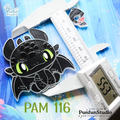 PAM 116 Toothless Mold / Night Fury / Painting Anime Mold / Silicone Mold
