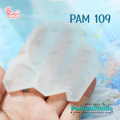 PAM 109 Little Mermaid Mold / Little Mermaid / Princess Mold / Silicone Mold