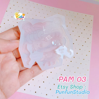 PAM 03 Super S Moon Mold / Sailor / Painting Anime Mold / Silicone Mold