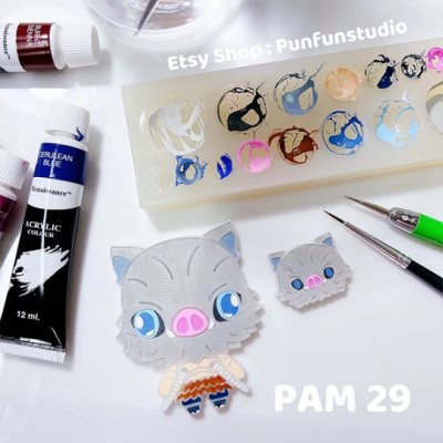 PAM 29 Inosuk Slayer Mold / Painting Anime Mold / Silicone Mold