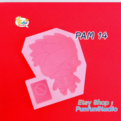 PAM 14 Kakas Ninja Mold / Painting Anime Mold / + Book / Silicone Mold