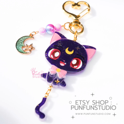 PAM 35 Luna Cat Mold / Sailor / Painting Anime Mold / Silicone Mold