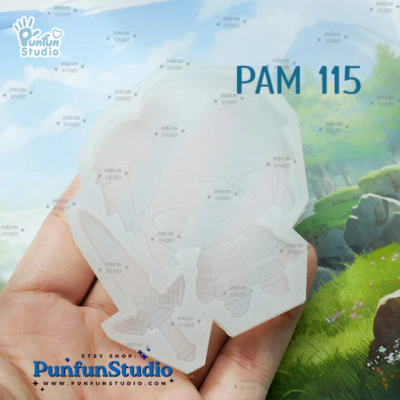 PAM 115 Link & Sword Mold / Legend of Zelda / Games Mold / Silicone Mold