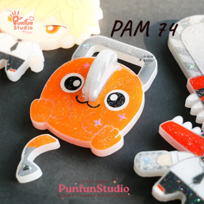PAM 74 Pochi Mold / Chainsaw / Painting Anime Mold / Silicone Mold