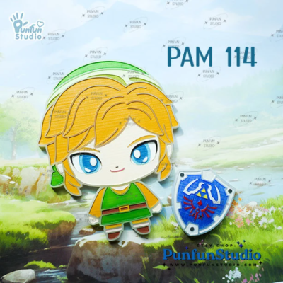 PAM 114 Link & Shield Mold / Legend of Zelda / Games Mold / Silicone Mold