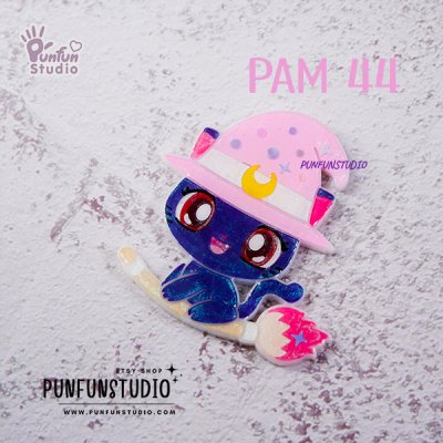PAM 44 Witch Luna Mold / Sailor / Painting Anime Mold / Silicone Mold