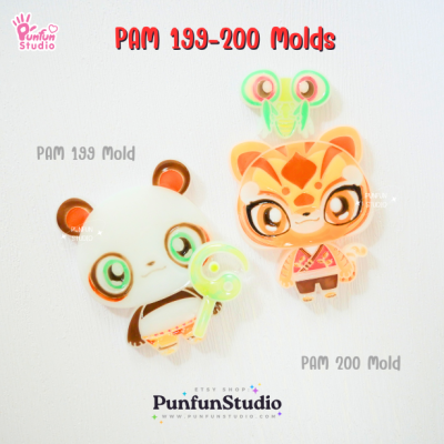 PAM 199 Kung Fu Panda Mold / Painting Anime Mold / Silicone Mold