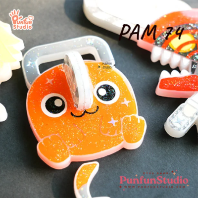 PAM 74 Pochi Mold / Chainsaw / Painting Anime Mold / Silicone Mold