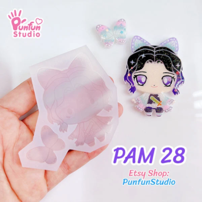 PAM 28 Shinob Slayer Mold / Painting Anime Mold / Silicone Mold