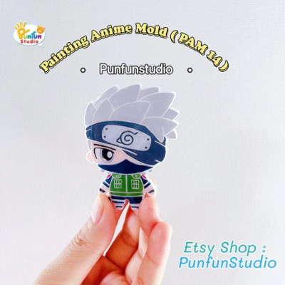 PAM 14 Kakas Ninja Mold / Painting Anime Mold / + Book / Silicone Mold