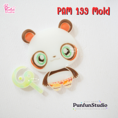 PAM 199 Kung Fu Panda Mold / Painting Anime Mold / Silicone Mold