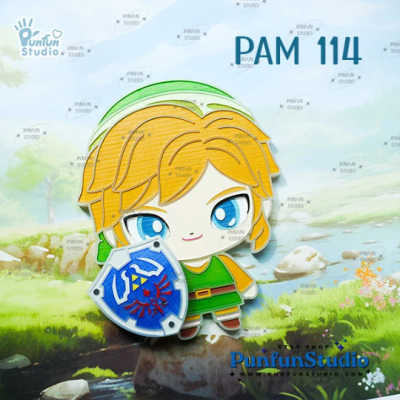 PAM 114 Link & Shield Mold / Legend of Zelda / Games Mold / Silicone Mold