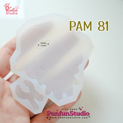 PAM 81 Uso Pirate Mold / Painting Anime Mold / Silicone Mold