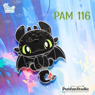 PAM 116 Toothless Mold / Night Fury / Painting Anime Mold / Silicone Mold