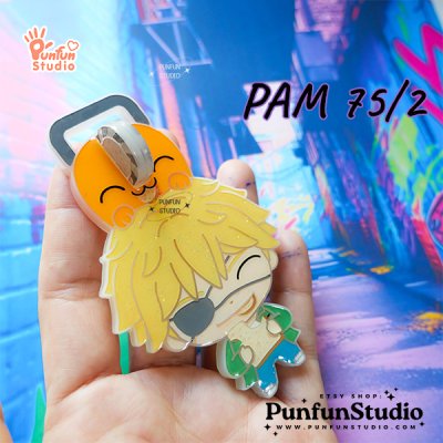 PAM 75/2 Den & Pochi Mold / Painting Anime Mold / Silicone Mold