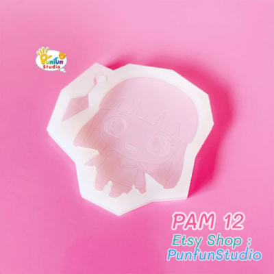 PAM 12 Hinat Ninja Mold / + Heart Kunai / Painting Anime Mold / Silicone Mold