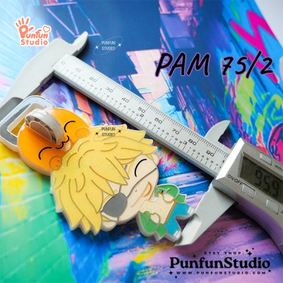 PAM 75/2 Den & Pochi Mold / Painting Anime Mold / Silicone Mold
