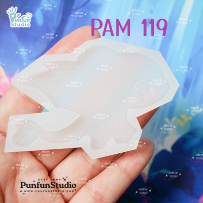 PAM 119 Light Fury Mold / Toothless / Side view / Silicone Mold