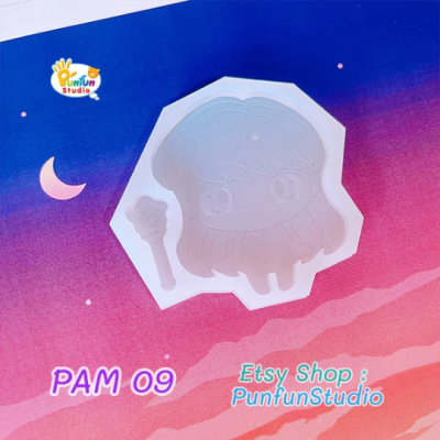 PAM 07 - 11 Inner Senshi Mold / Sailor / Set 5 Pieces / Painting Anime Mold / Silicone Mold