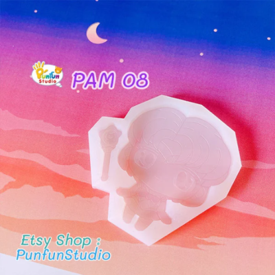 PAM 07 - 11 Inner Senshi Mold / Sailor / Set 5 Pieces / Painting Anime Mold / Silicone Mold