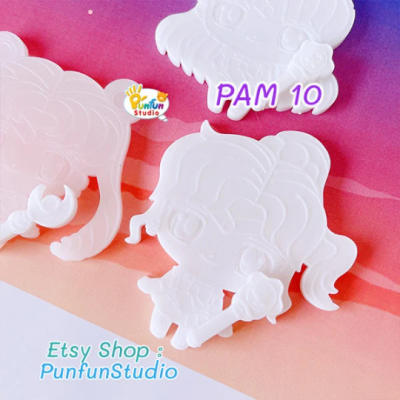 PAM 07 - 11 Inner Senshi Mold / Sailor / Set 5 Pieces / Painting Anime Mold / Silicone Mold