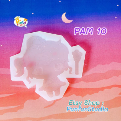 PAM 07 - 11 Inner Senshi Mold / Sailor / Set 5 Pieces / Painting Anime Mold / Silicone Mold