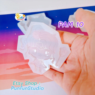 PAM 07 - 11 Inner Senshi Mold / Sailor / Set 5 Pieces / Painting Anime Mold / Silicone Mold