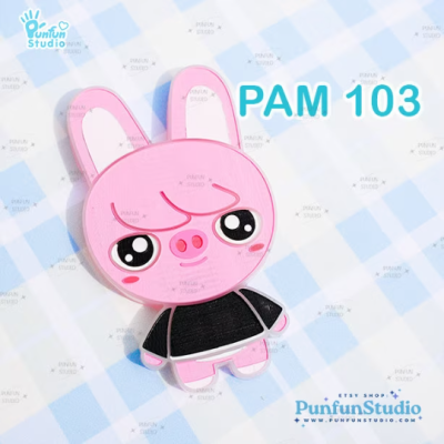PAM 101-108 SK Animal Mold Set / K-POP / 8 Molds + GM05 / Painting Anime Mold / Silicone Mold