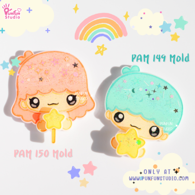 PAM 150 Cutie Girl Mold / Kitty / Painting Anime Mold / Silicone Mold