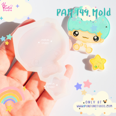 PAM 149 Cutie Boy Mold / Kitty / Painting Anime Mold / Silicone Mold