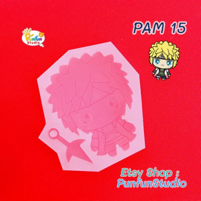 PAM 15 Minat Ninja Mold / Painting Anime Mold / + Kunai / Silicone Mold
