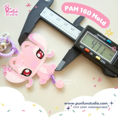 PAM 160 Cutie Pink Alien / Painting Anime Mold / Silicone Mold