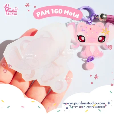 PAM 160 Cutie Pink Alien / Painting Anime Mold / Silicone Mold