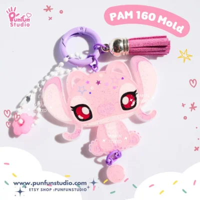 PAM 160 Cutie Pink Alien / Painting Anime Mold / Silicone Mold