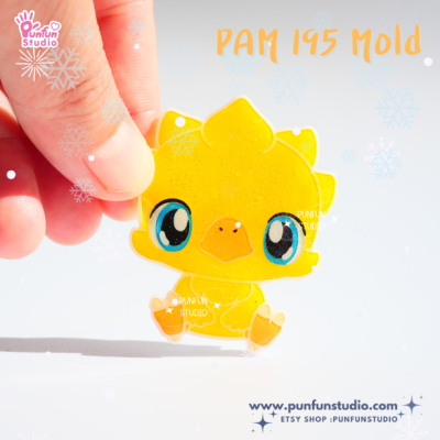 PAM 195 Choco Final Monster Mold / Fantasy / Painting Anime Mold / Silicone Mold