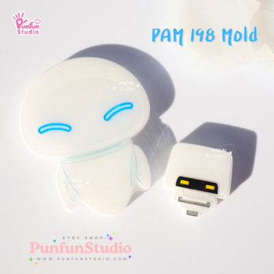 PAM 198 EV Mold / Wall / Painting Anime Mold / Silicone Mold
