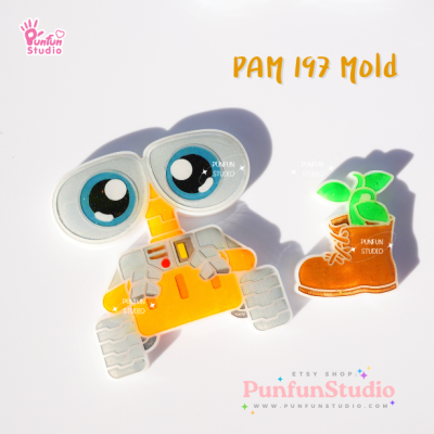 PAM 197 Waste Loader Robot Mold / Wall / Painting Anime Mold / Silicone Mold