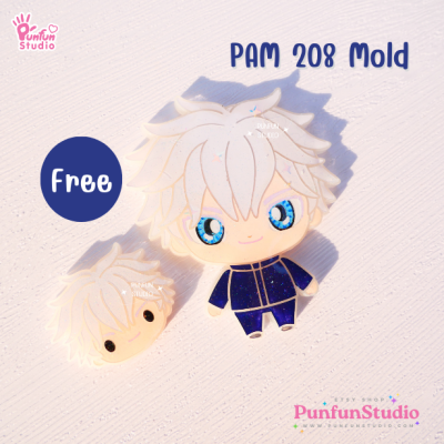 PAM 201-208 Sorcerer Mold Set / Set 8 Molds + Special Mold PAM 209 / Painting Anime Mold / Silicone Mold