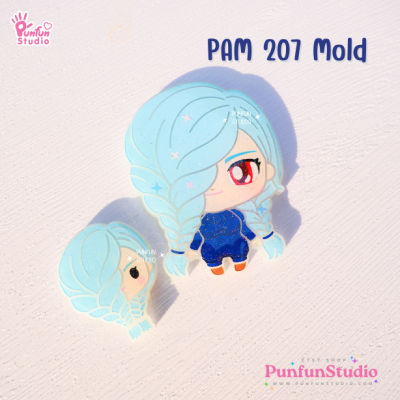 PAM 201-208 Sorcerer Mold Set / Set 8 Molds + Special Mold PAM 209 / Painting Anime Mold / Silicone Mold
