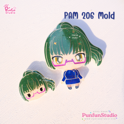 PAM 201-208 Sorcerer Mold Set / Set 8 Molds + Special Mold PAM 209 / Painting Anime Mold / Silicone Mold