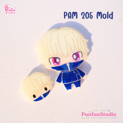 PAM 201-208 Sorcerer Mold Set / Set 8 Molds + Special Mold PAM 209 / Painting Anime Mold / Silicone Mold