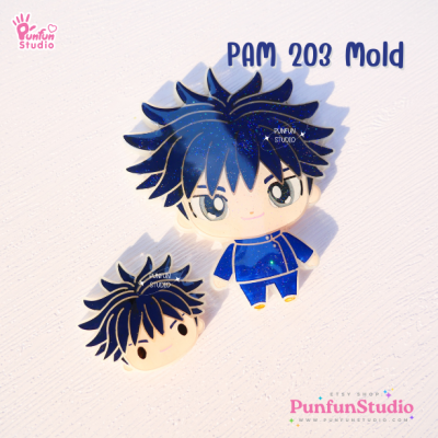 PAM 201-208 Sorcerer Mold Set / Set 8 Molds + Special Mold PAM 209 / Painting Anime Mold / Silicone Mold