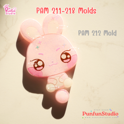 PAM 211-218 AT Animal Mold Set / K-POP / 8 Molds / Painting Anime Mold / Silicone Mold