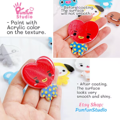 PAM 211-218 AT Animal Mold Set / K-POP / 8 Molds / Painting Anime Mold / Silicone Mold